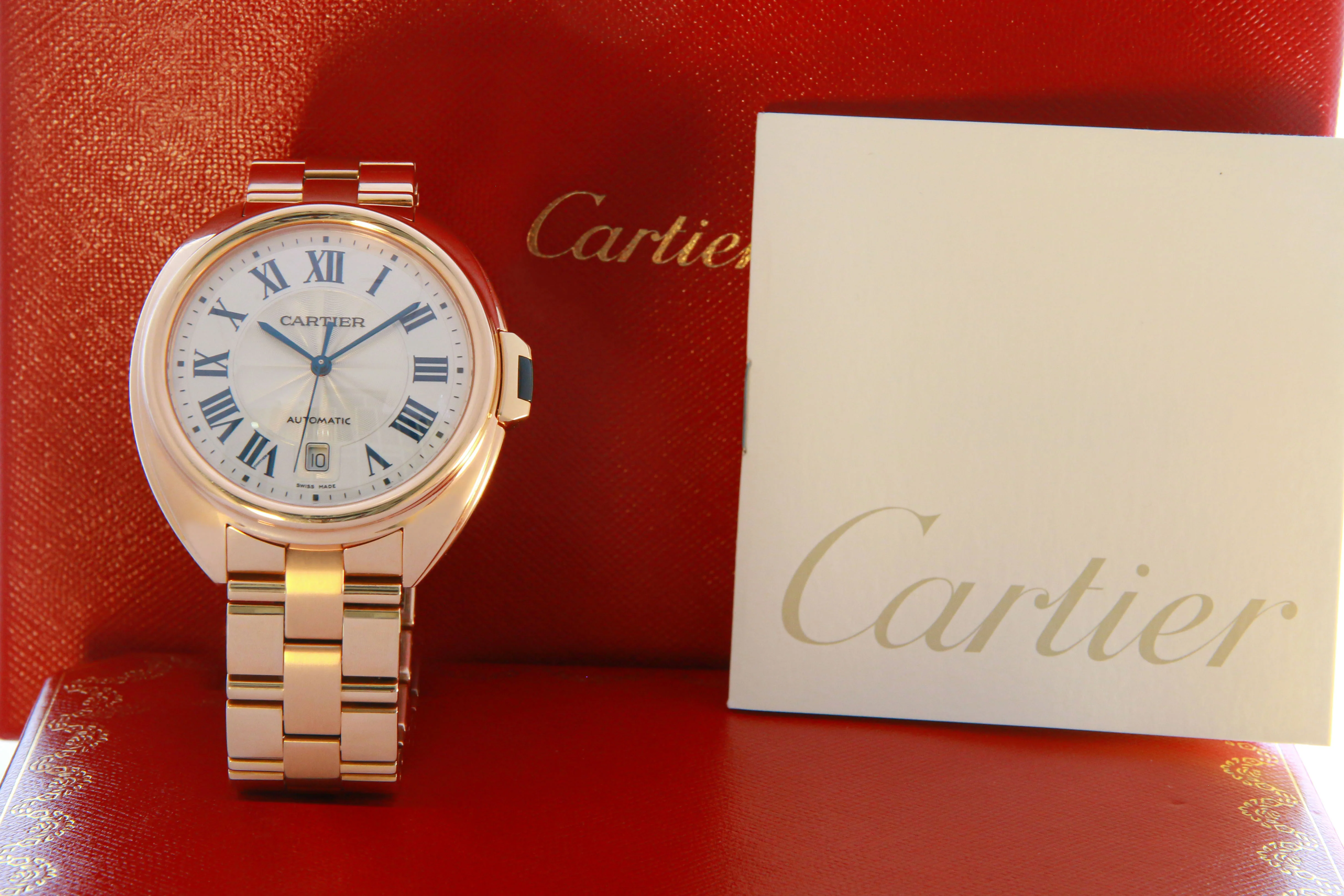 Cartier Cle de 40mm - Pink Gold - Image 3