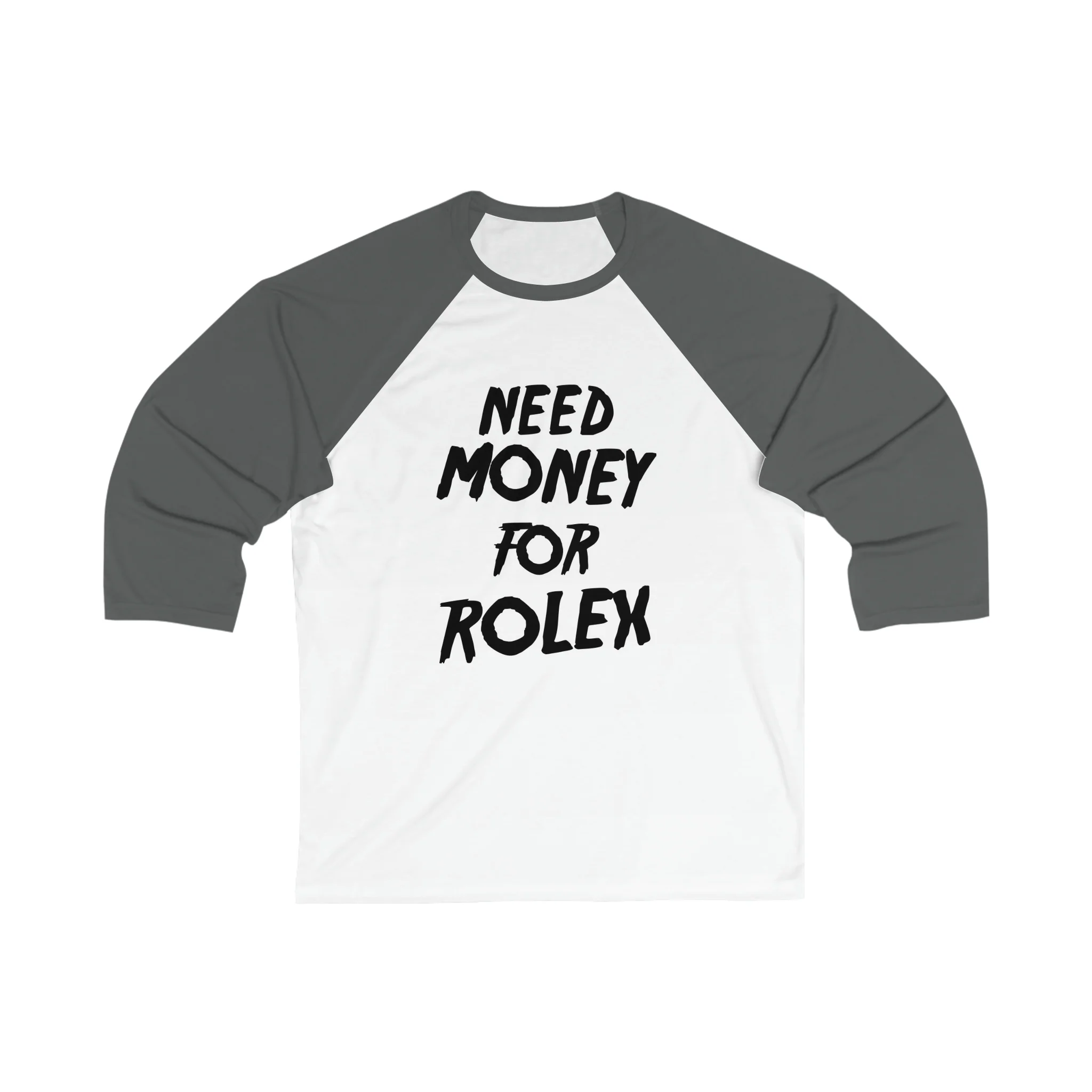 Need Money Unisex 3\4 Sleeve Baseball Tee - Image 3