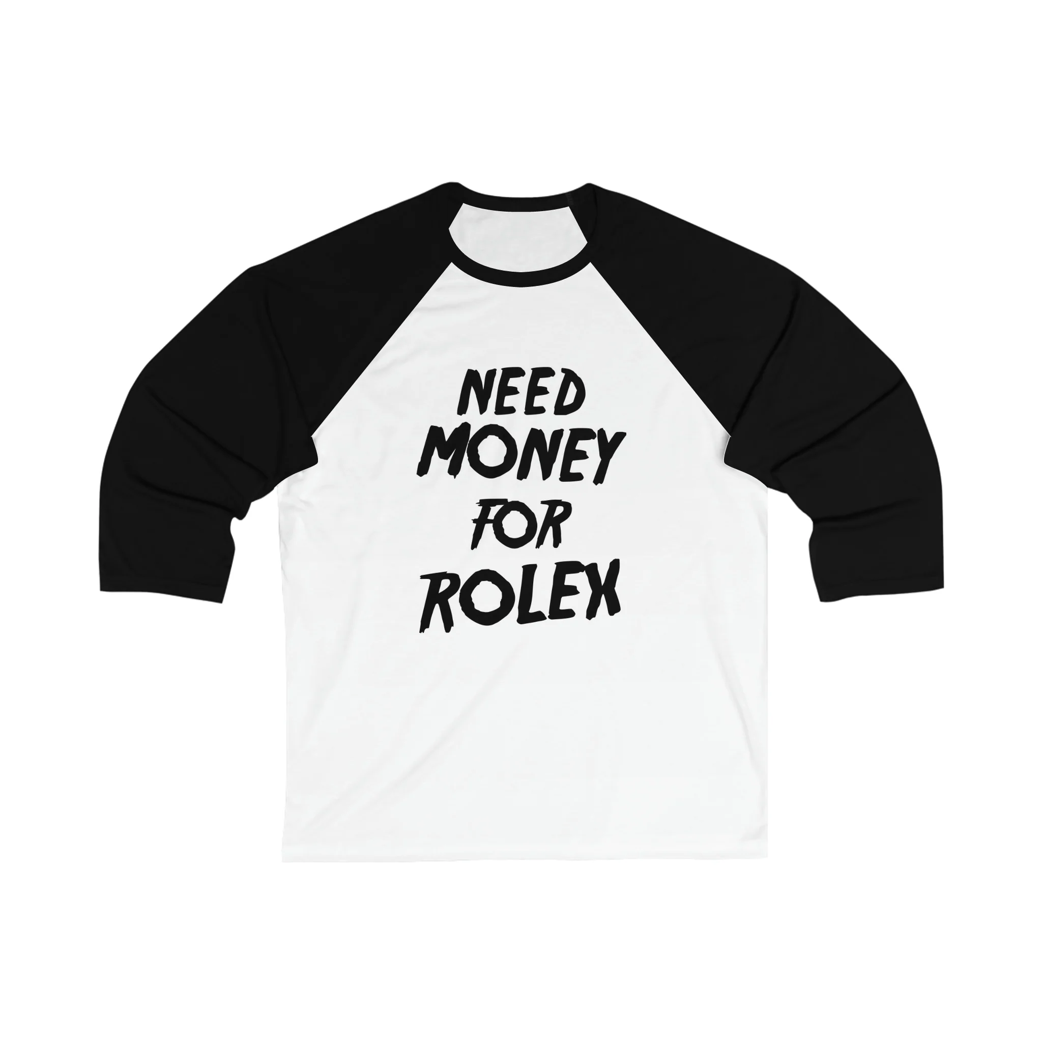 Need Money Unisex 3\4 Sleeve Baseball Tee - Image 6