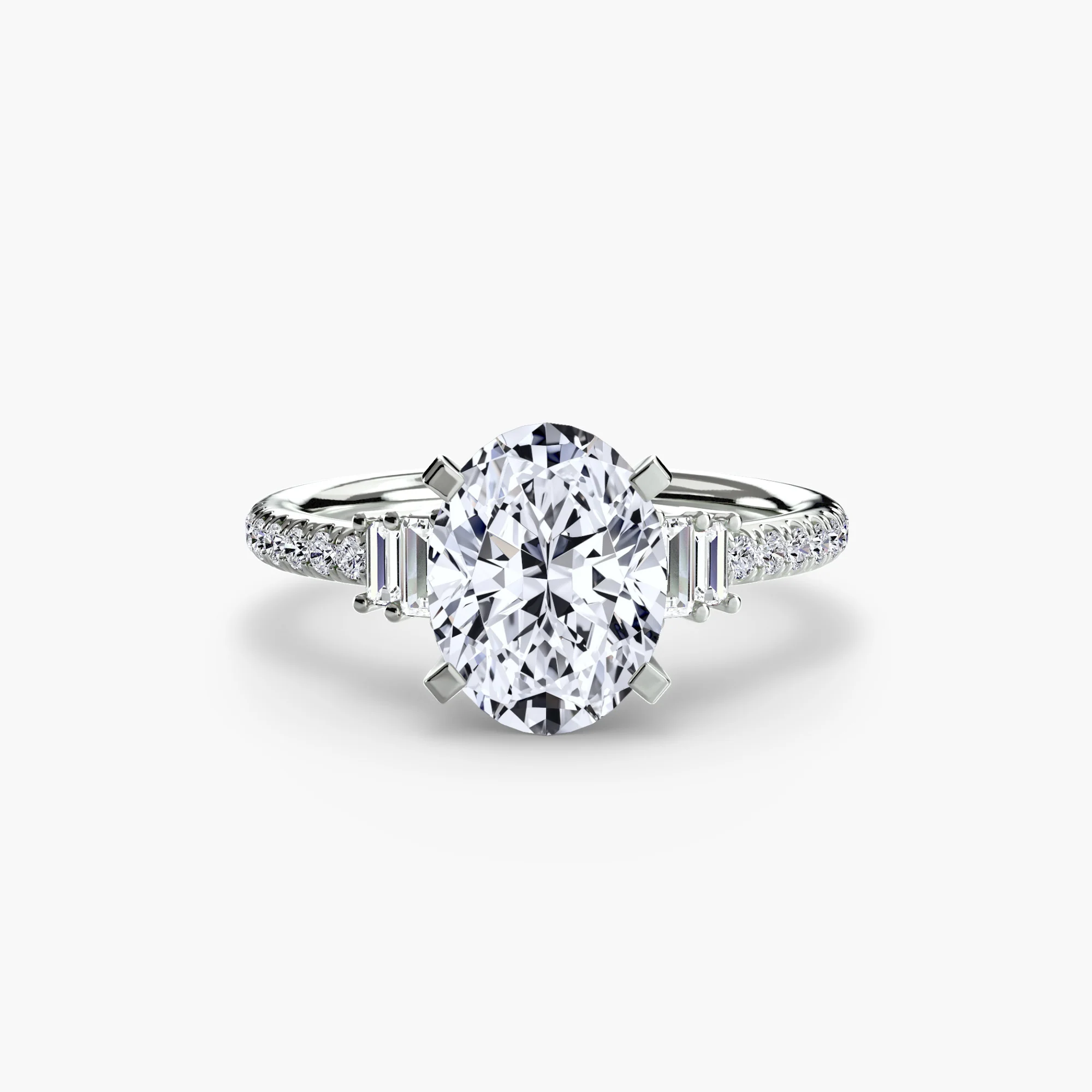 Solitaire with Pavé 4 - Image 5