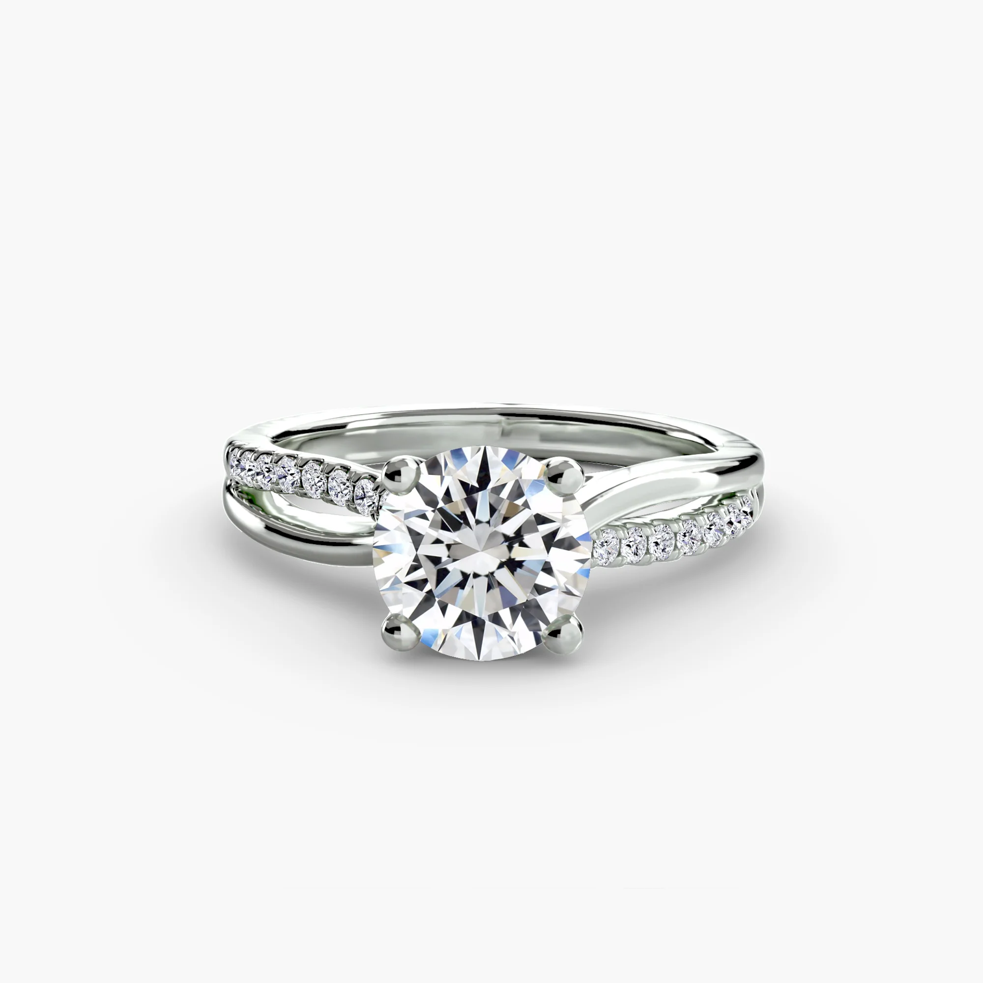 The Split Shank Pavé Solitaire - Image 8