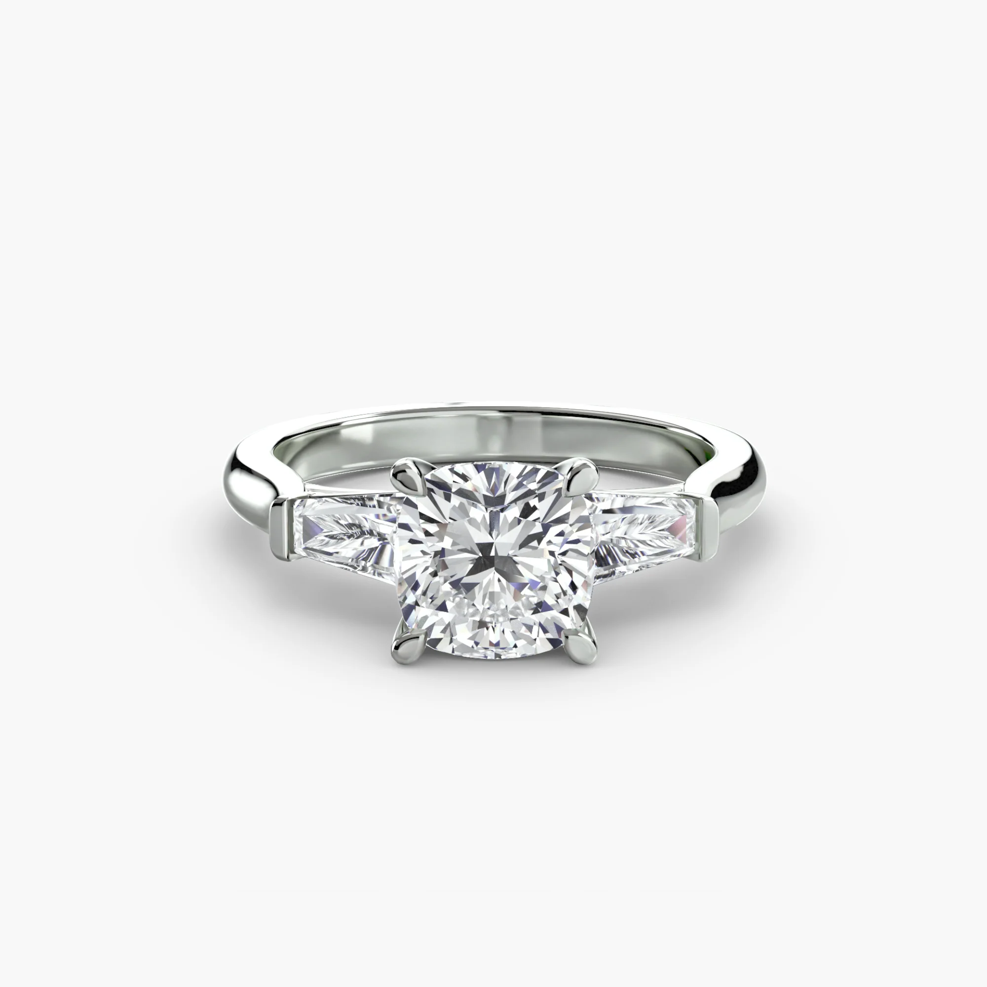 Three-Stone Ring (Baguette Side Stones) - Image 4