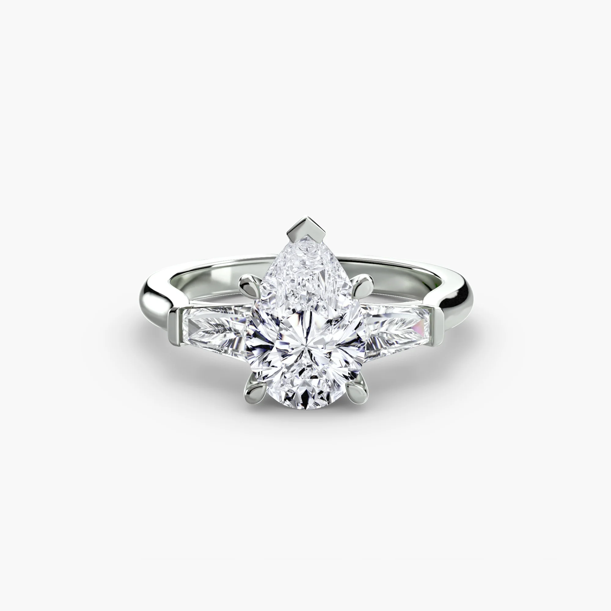 Three-Stone Ring (Baguette Side Stones) - Image 6