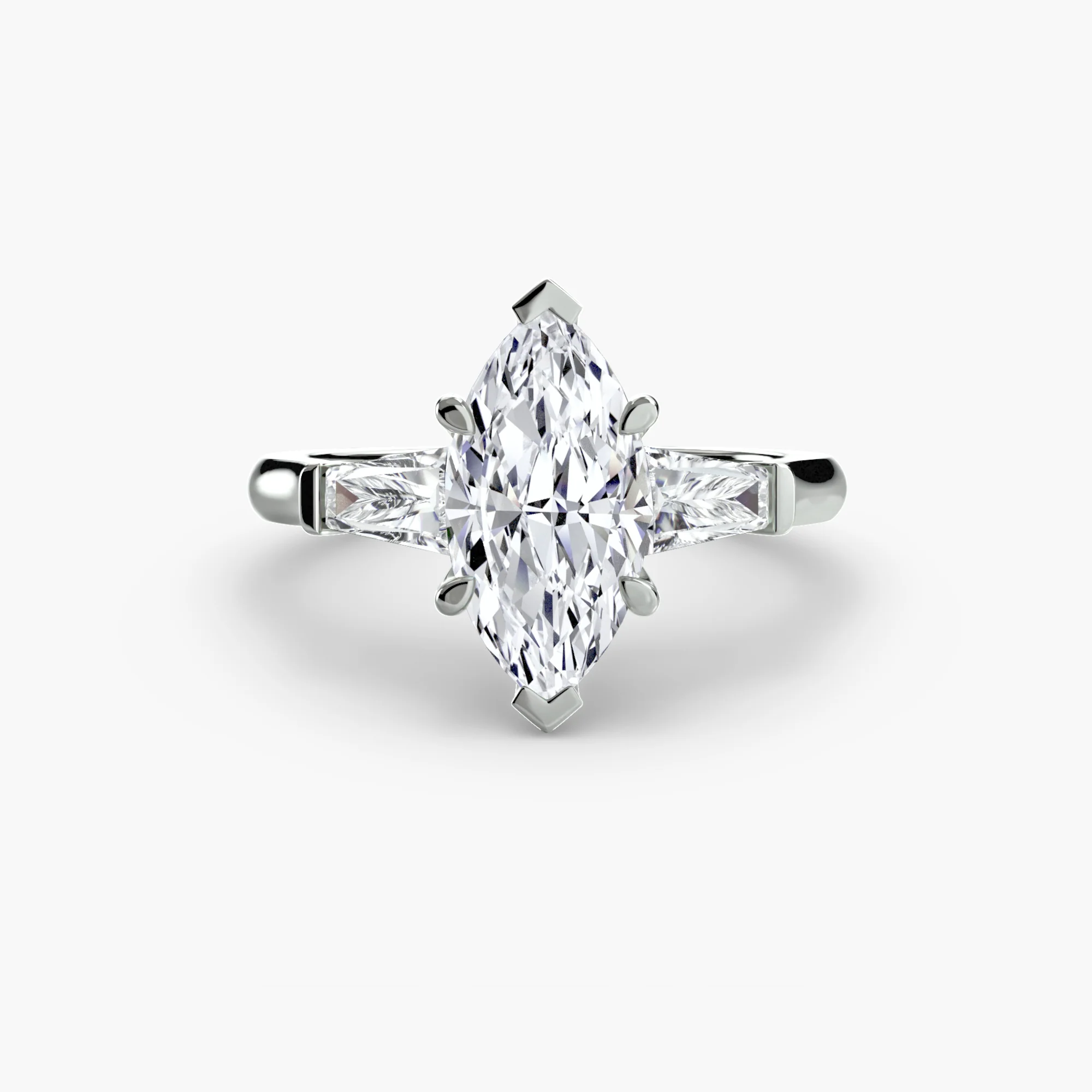 Three-Stone Ring (Baguette Side Stones) - Image 64