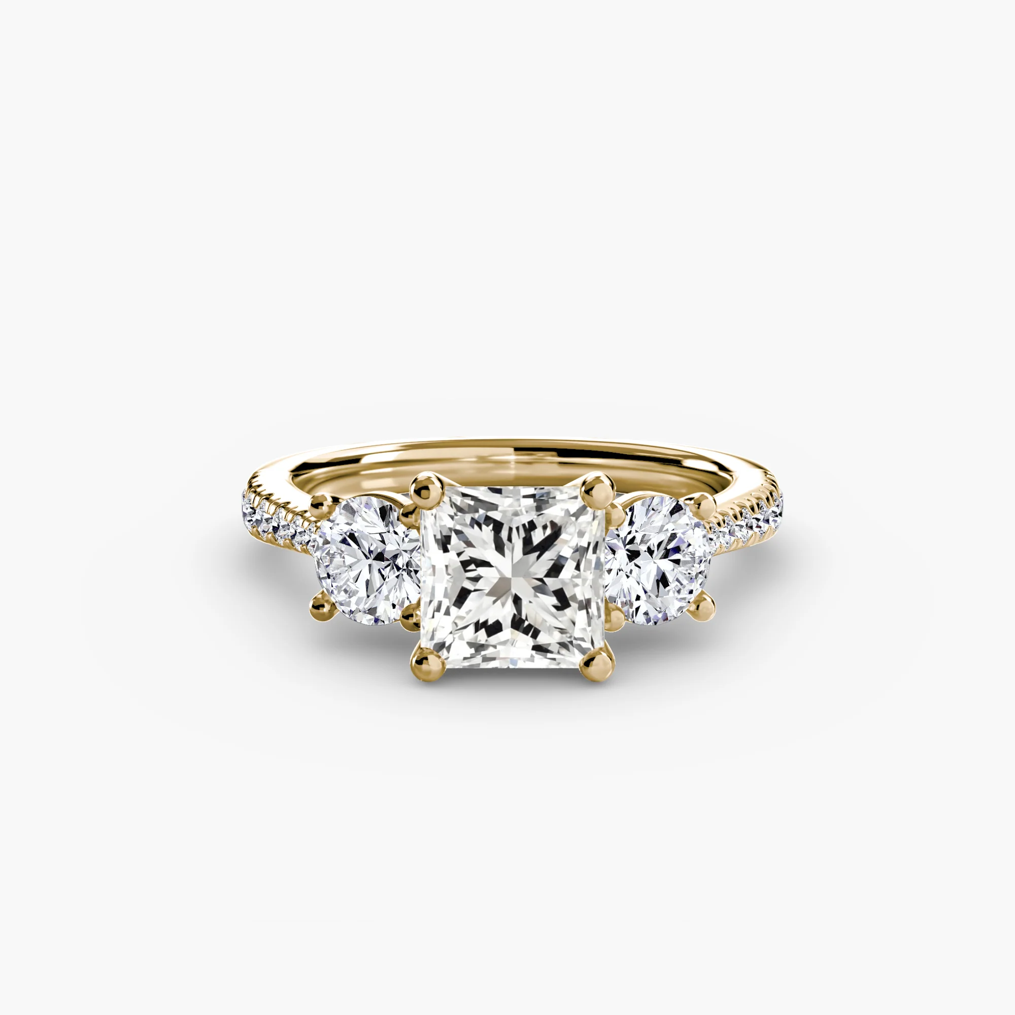 Three-Stone with Pavé Band - Image 13