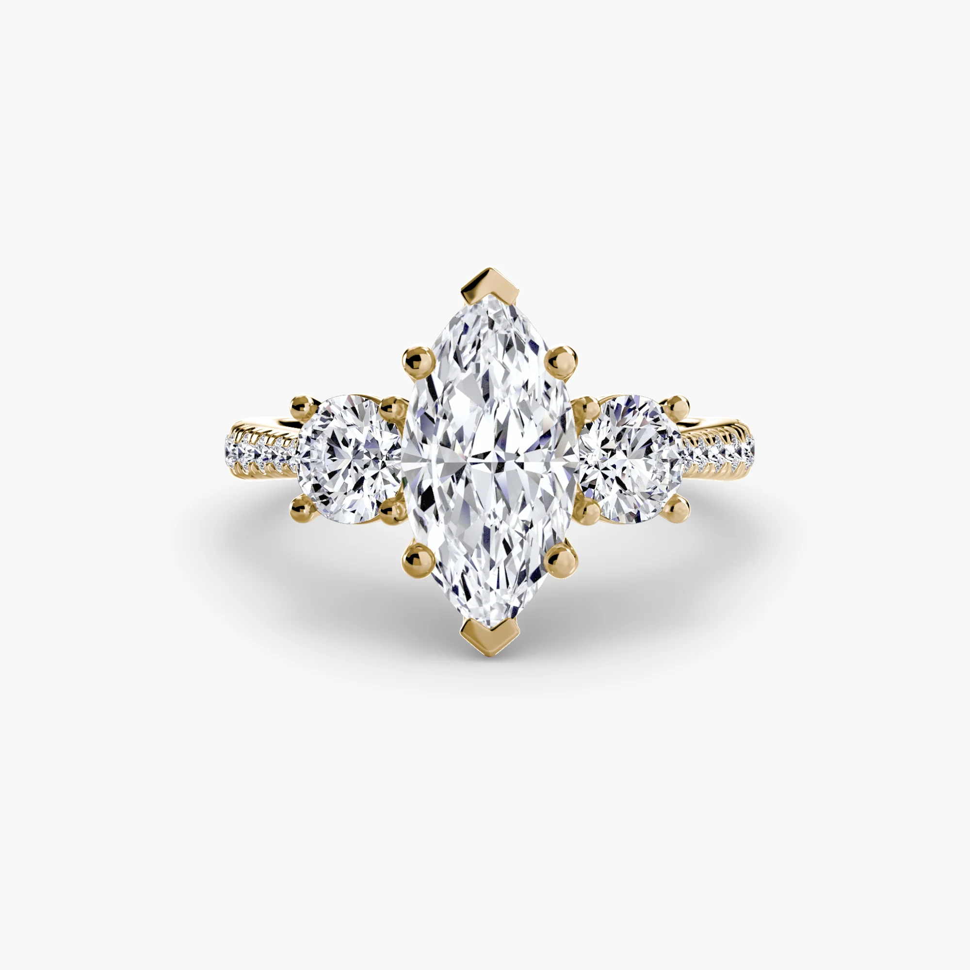 Three-Stone with Pavé Band - Image 21