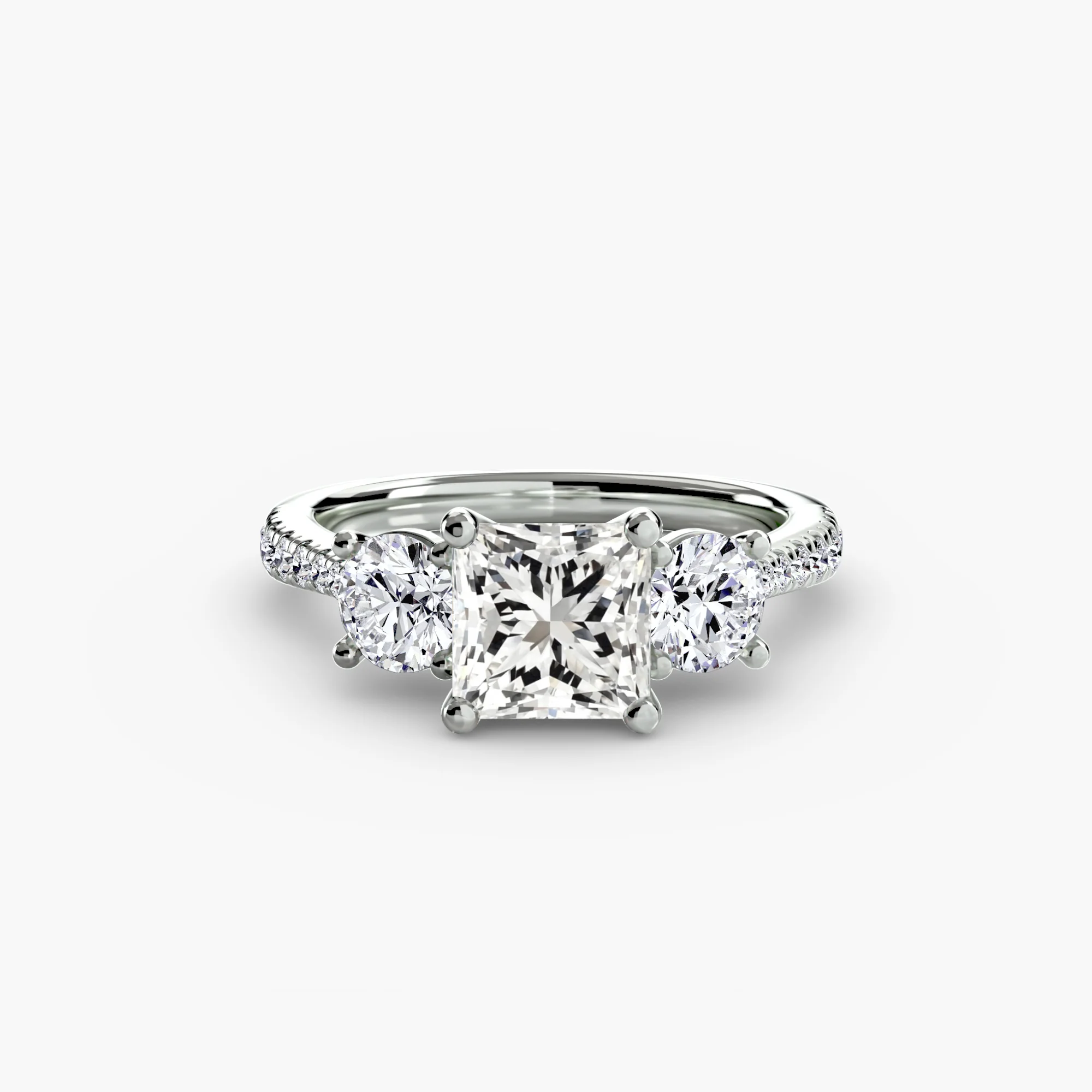 Three-Stone with Pavé Band - Image 3