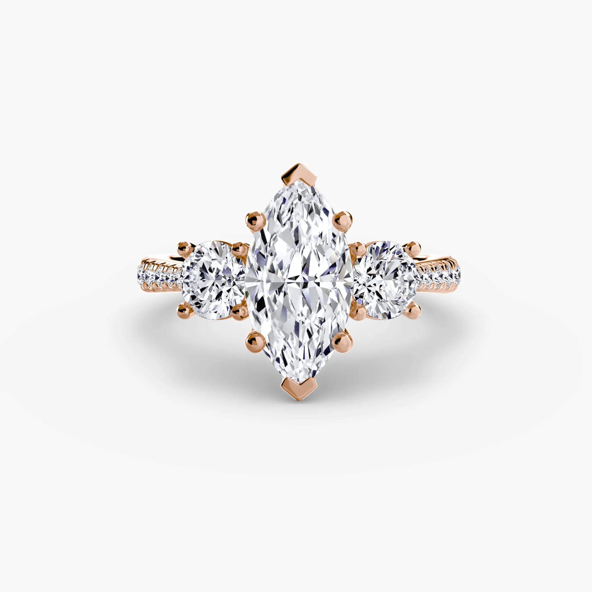 Three-Stone with Pavé Band - Image 31