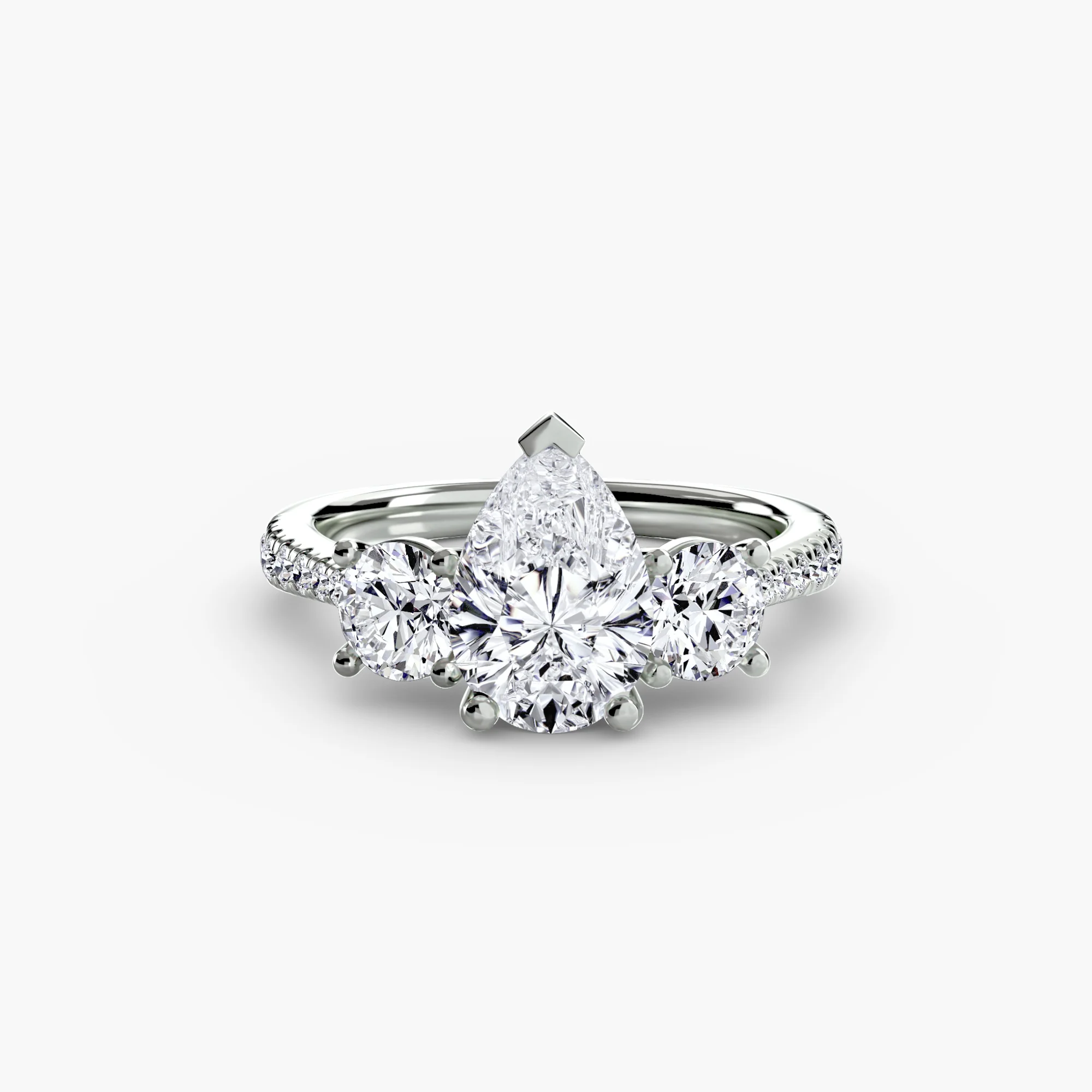Three-Stone with Pavé Band - Image 36