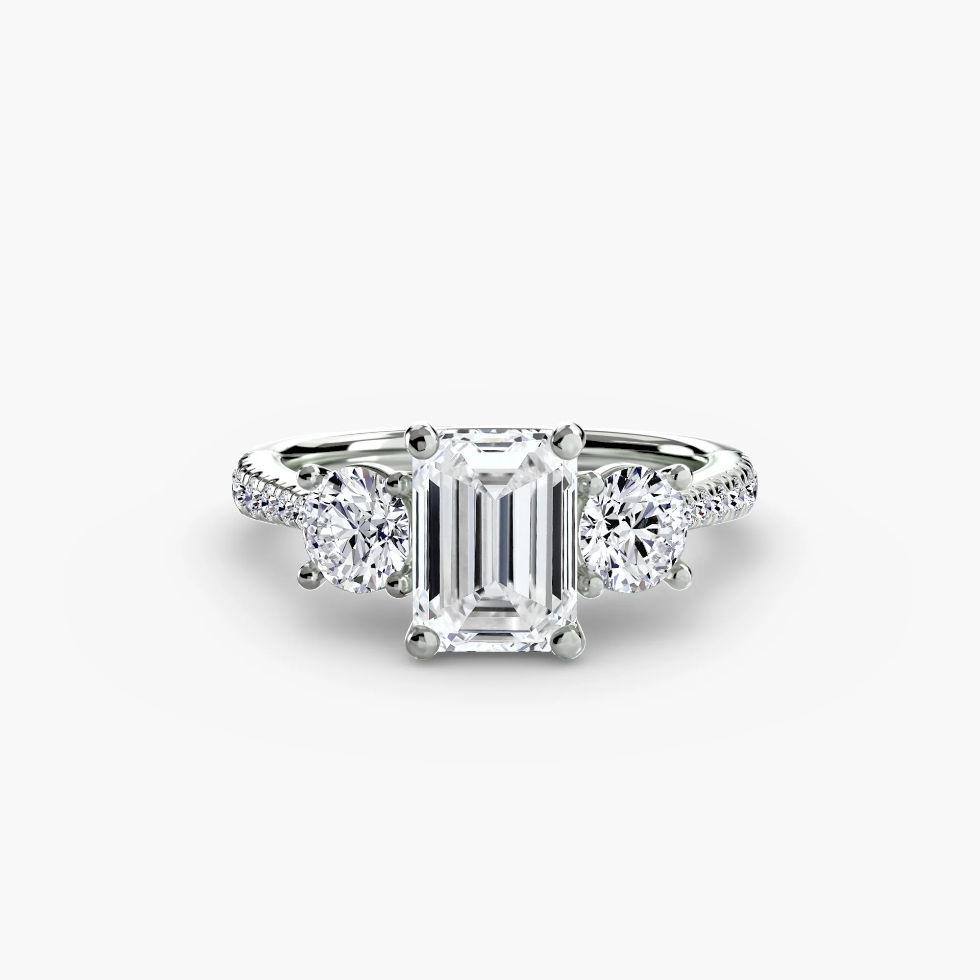 Three-Stone with Pavé Band - Image 37