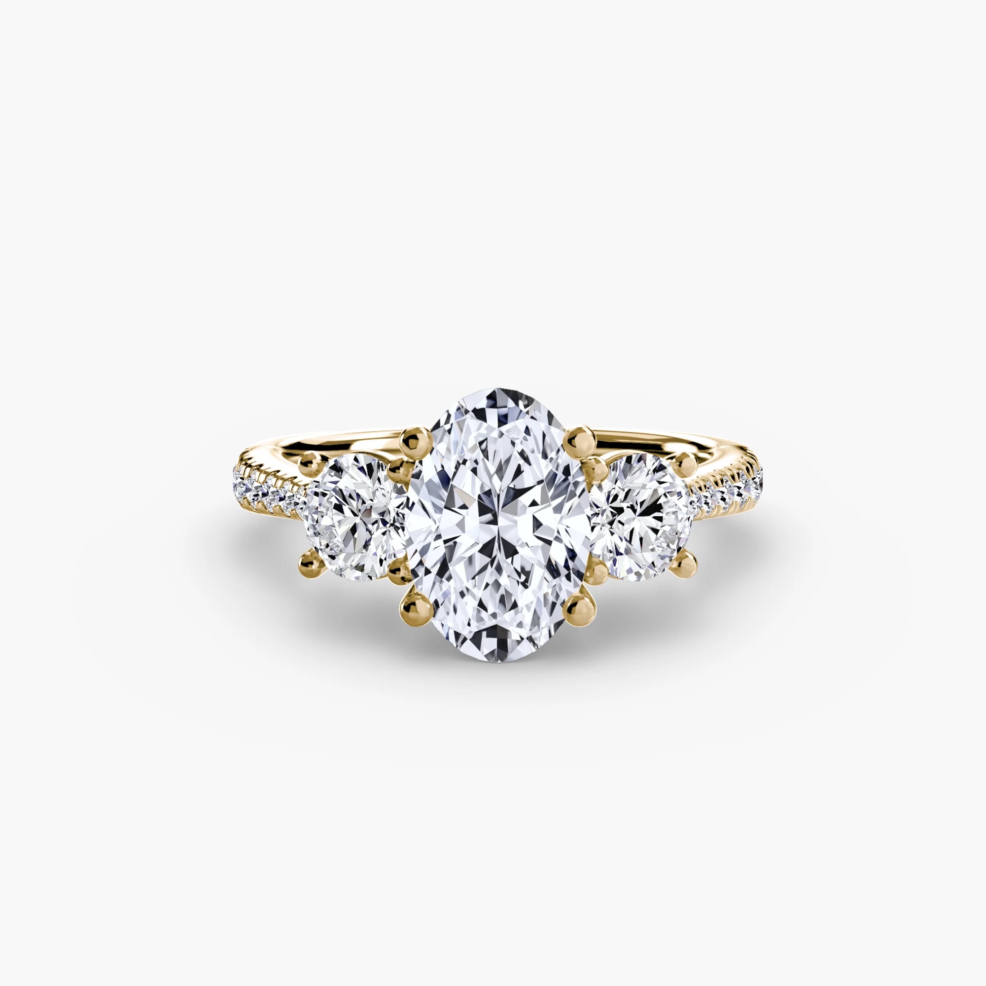 Three-Stone with Pavé Band - Image 45