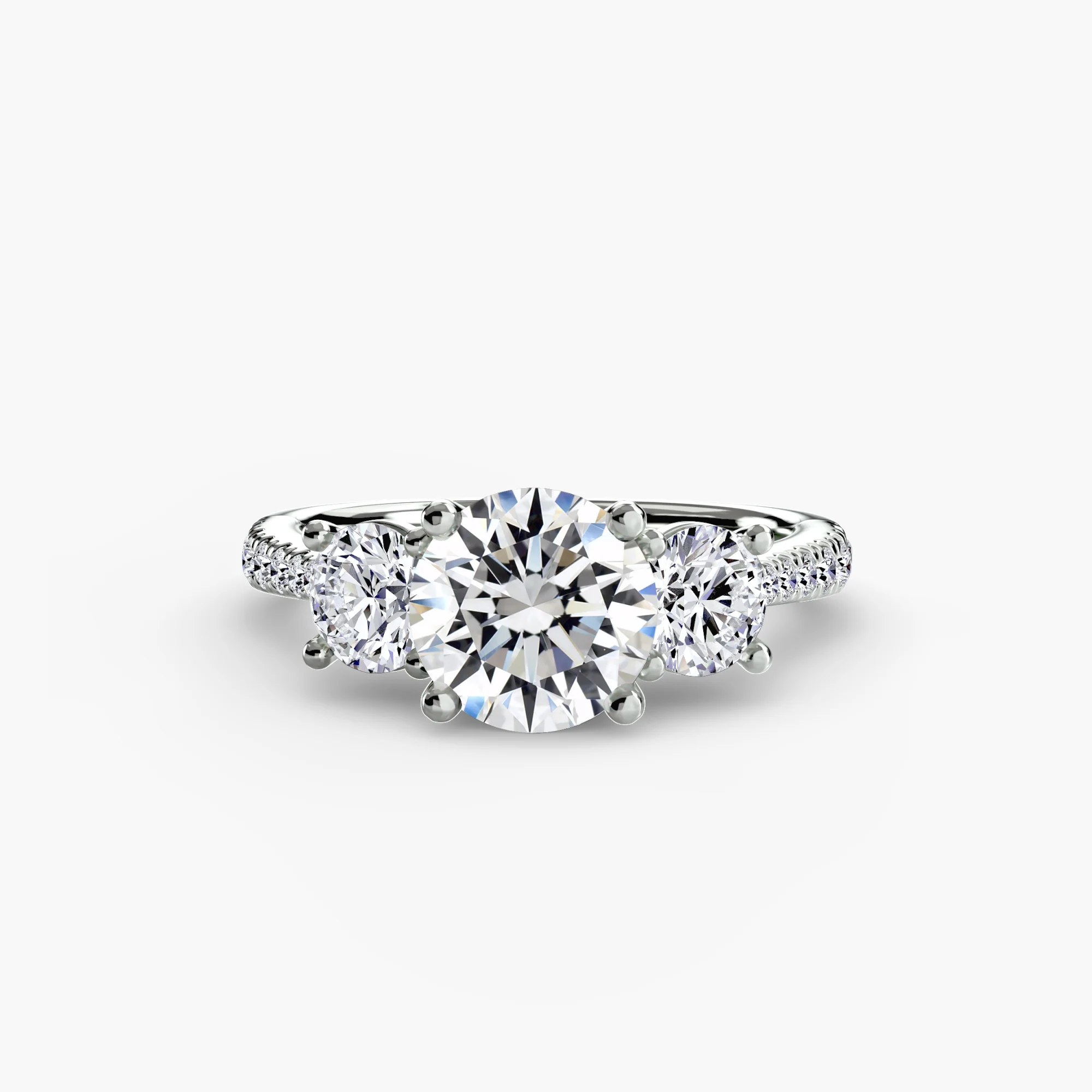 Three-Stone with Pavé Band - Image 62