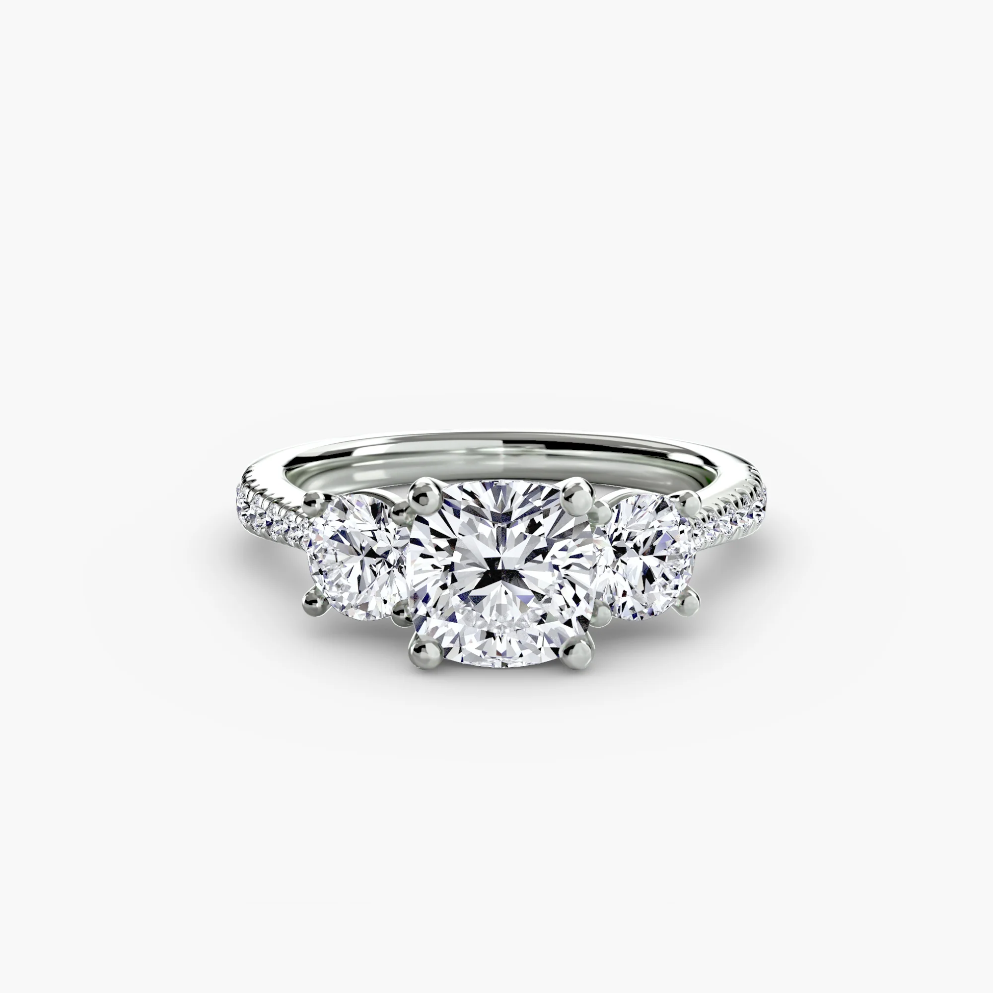 Three-Stone with Pavé Band - Image 64