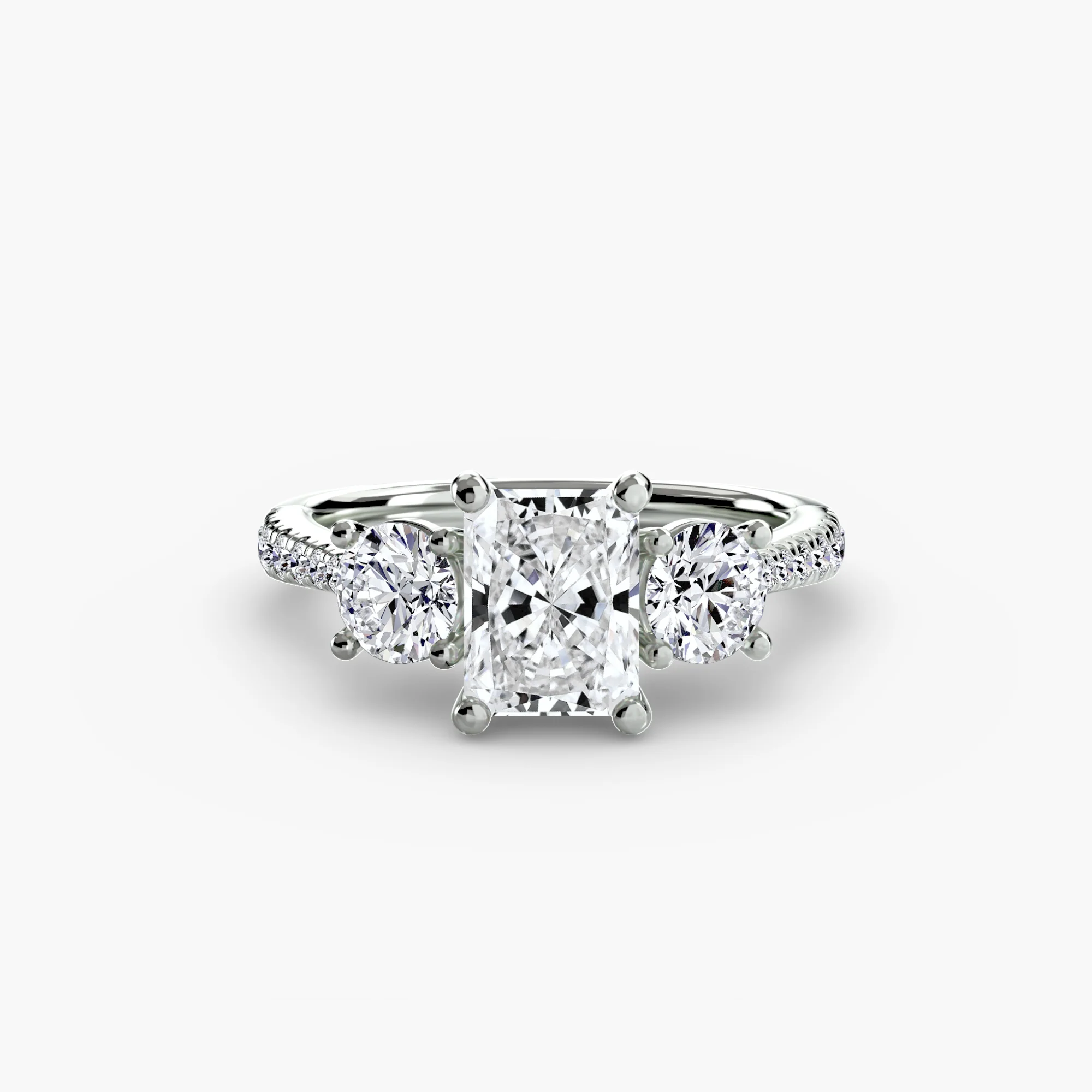 Three-Stone with Pavé Band - Image 69